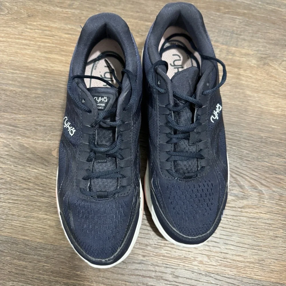 Ryka Devotion Plus 2 Sneakers Navy Blue Women's Sz 8.5 Walk Comfy Casual